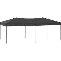 Syfax Partyzelt Faltbar Anthrazit 3x6 m