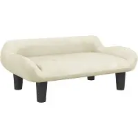 Syfax Hundebett Creme 70x40x24 cm Samt