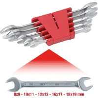 Ks Tools 517.0145, Chrom-Vanadium-Stahl, Chrom, 8x9,10x11,12x13,16x17,18x19, 465 g, 5 Stück(e)