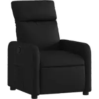 Syfax Relaxsessel Schwarz Kunstleder