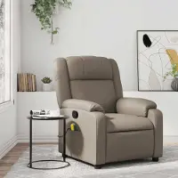 Prolenta Maison Exclusive - Massagesessel Cappuccino-Braun Kunstleder
