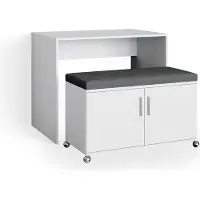 Vicco Schreibtisch Flona Weiß 93.2 cm, Model 35923
