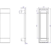 Bachmann POWER FRAME COVER schwarz ALU 4-fach RAL9005