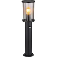 Globo Außenleuchte Edelstahl schwarz matt, 1x E27