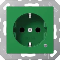 JUNG SCHUKO-Steckdose 16 A 250V m.Berührungsschutz A 1520 BF KO GN (A1520BFKOGN)