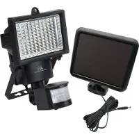 Macleans Solarlampen LED Strahler mit Bewegungssensor Flutlichtstrahler Solar Wandleuchte Dämmerungssensor Solarleuchte IP44 6W 360 Lumen 6000K