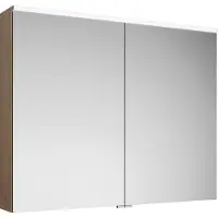 Burgbad Eqio Spiegelschrank mit horizontaler LED-Beleuchtung, 2 Türen, 1000x800mm