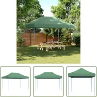 The Living Store Partyzelt Faltbar Pop-Up Grün 440x292x315 cm