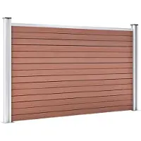 vidaXL Gartenzaun WPC 872x106 cm Braun