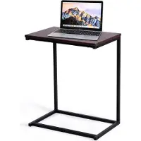 Costway U Form Laptoptisch Couchtisch Notebooktisch Computertish Beistelltisch Esstisch Pflegetisch Seitentisch Betttisch Betttablett
