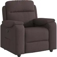 Syfax Relaxsessel Dunkelbraun Stoff