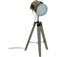 Atmosphera Tischleuchte Thor - Metall - Bronze - H68 cm - Leselampe - Designlampe - Stativlampe