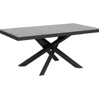 Itamoby Ausziehbarer Tisch 90 x 180/284 cm, Gestell Volantis Evolution Cement Anthrazit