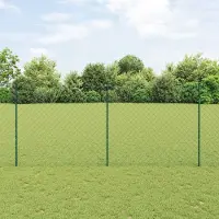 Syfax Zaun mit Pfosten Grün