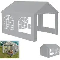 XMTECH Partyzelt Pavillon 3x4 m wasserdicht UV-Schutz 50+ mit herausnehmbaren Seitenteilen, Gartenpavillon Hochzeitszelt 12m² mit PE-Plane, stabil & wetterfest – Grau