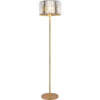 Nowa Stehleuchte Metall holzoptik, 1x E27
