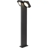 Rabalux Wegeleuchte TELDE LED 14W 3000K IP54 Aluminium anthrazit, Glas transparent H:75cm B:25.5cm