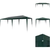 vidaXL Partyzelt 3x6 m PE Grün - Pavillons & Partyzelte