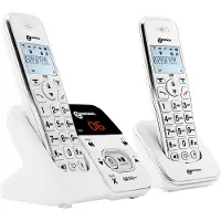 Geemarc Telecom , Seniorentelefon kabellos Doppel-Mobilteil AmpliDect 2951, Weiß