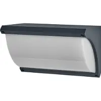 Osram Endura Classic LED Wandleuchte Angela, E27 Fassung, IP54, Aluminium dunkelgrau, Smart+ kompatibel