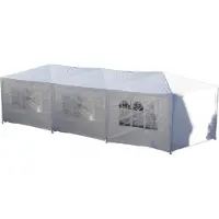 Bc-elec - 5300-0006 PAVILLON GARTENPAVILLON PARTYZELT GARTENZELT GARTEN ZELT BIERZELT 3X9M WEIß