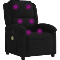 Syfax Massage-Relaxsessel, schwarzer Samt