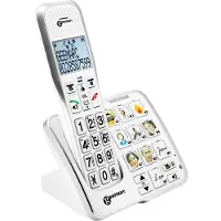Geemarc Telecom , Seniorentelefon mit Fototasten und verstärktem Ton AmpliDect 595 Photo, Weiß