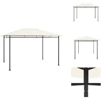 vidaXL Pavillon 384x281x270 cm Creme 180 g/m² - Pavillons & Partyzelte