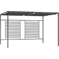 vidaXL Pavillon mit Ausziehbarem Dach 4x3x2,3 m Anthrazit 180 g/m² , Pavillons & Partyzelte Design 2024