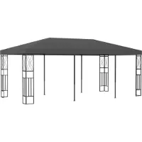 Syfax Pavillon 3x6 m Anthrazit Stoff