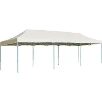 Prolenta Maison Exclusive - Faltzelt Pop-Up Partyzelt 3 x 9 m Creme