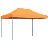 Syfax Partyzelt Faltbar Pop-Up Orange 410x279x315 cm
