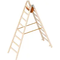 Layher 1038 Holzstehleiter 2x8 Sprossen
