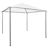 The Living Store Pavillon 3x3x2,9 m Weiß 180 g/m²