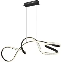 Globo Lighting Hängeleuchte Metall schwarz matt, LED