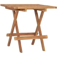 Prolenta Maison Exclusive - Klappbarer Gartentisch 50x50x50 cm Teak Massivholz
