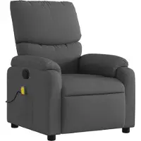 Syfax Massage-Relaxsessel, Stoff, Dunkelgrau