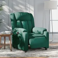 vidaXL Relaxsessel Elektrisch Dunkelgrün Stoff 3205298