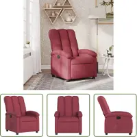 The Living Store Relaxsessel Weinrot Stoff