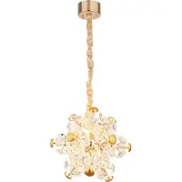 Globo Lighting Pendelleuchte, Metall, goldfarben, LED