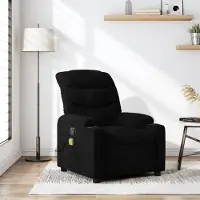 Prolenta Maison Exclusive - Massagesessel Schwarz Stoff