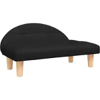 Syfax Hundebett Schwarz 70x52x30 cm Stoff