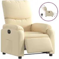 Sonstiges Relaxsessel Elektrisch Creme Stoff