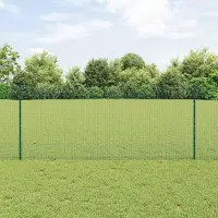 Syfax Zaun mit Pfosten Grün