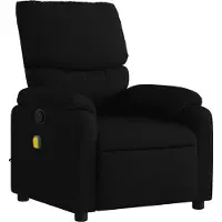 Syfax Massage-Relaxsessel, schwarzer Stoff