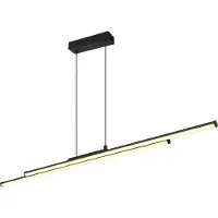 Globo Moderne Pendellampe Kirina 110 cm schwarz