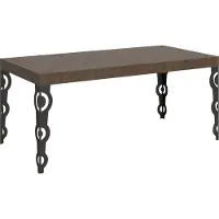 Itamoby Karamay Ausziehtisch 200/304x90 cm Walnuss Anthrazit Beine