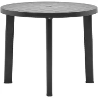 Syfax Gartentisch Anthrazit 89 cm Kunststoff