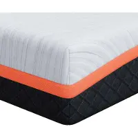 Syfax Matratze Weiß und Grau 80 x 160 cm Jacquard-Stoff