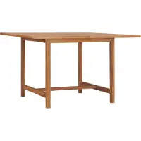 Prolenta Maison Exclusive - Garten-Esstisch 110x110x75 cm Massivholz Teak